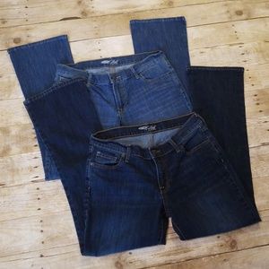Two pairs of Old Navy "The Flirt" Bootcut Jeans